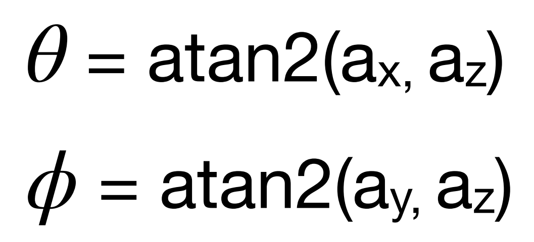 accelerometer equations