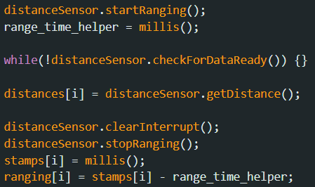 ToF measurement loop code