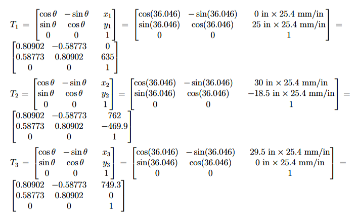 transformation matrices